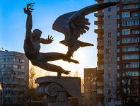 В лучах заходящего солнца